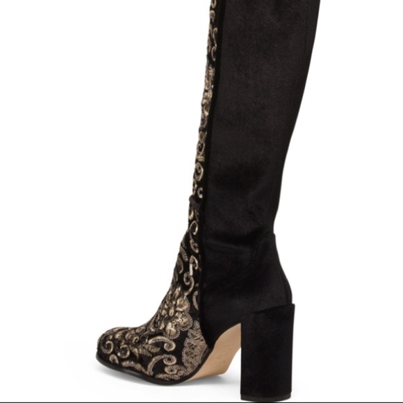 Stuart Weitzman To The Knee Boots - embroidery - Picture 4 of 8